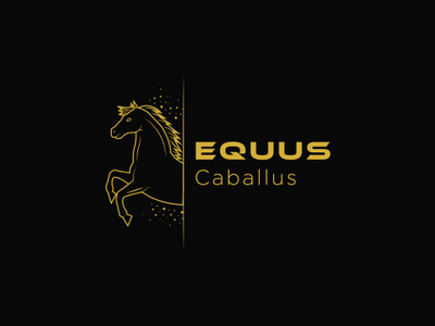 EQUUS CABALLUS LOGO animal hourse logo logo design minimalis modern simple