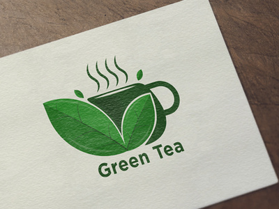 Green Tea branding business company logo logo design minimalis modern simple