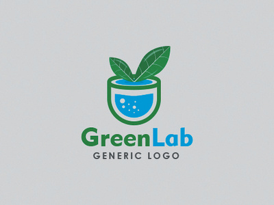 Green Lab branding business company company branding logo logo design minimalis modern profesional simple