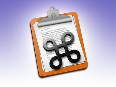CopyPaste Pro Icon app clipboard cmd copy design icon mac osx paste software time machine tool utility