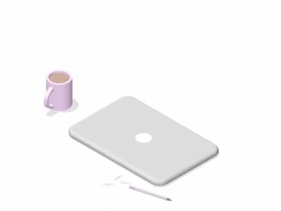 Paperless Laptop Jump 3d 3d animation animation laptop