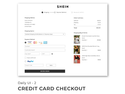 Credit Card Checkout 100 days challenge 100 days of ui branding design typography ui ux web