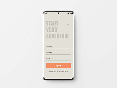 Daily UI #001 • Sign Up