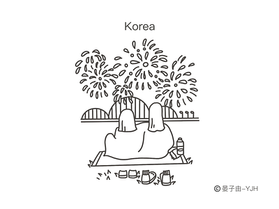 韩国游记插画2 design illustration 插图