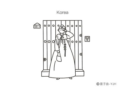 Korea Travel Illustrator3 design graphic design illustration 插图