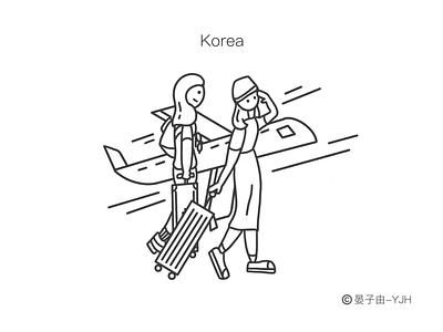 Korea Travel Illustrator4 design graphic design illustration