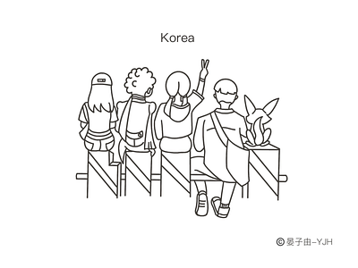 Korea Travel Illustrator5 design graphic design illustration