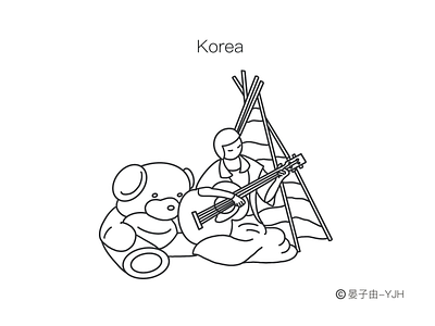 Korea Travel Illustrator11 design graphic design illustration