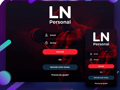 Mockup Illustration Website Personal Trainer