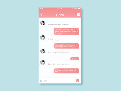 Daily UI #13.Direct Messaging