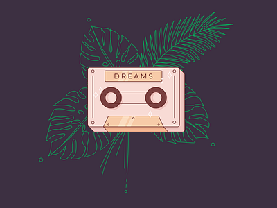 Dreams Mix Tape design dreams graphic mix tape shirt tees vector