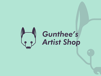 Gunthee Logo artist brand and identity graphic graphic design logo logotype shirt shop spreadshirt vector