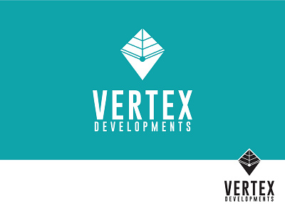 Vertex Development design logo logo design logotype vector