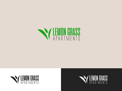 "Lemon Grass Apartment" Logo brand and identity icon logo logotype vector