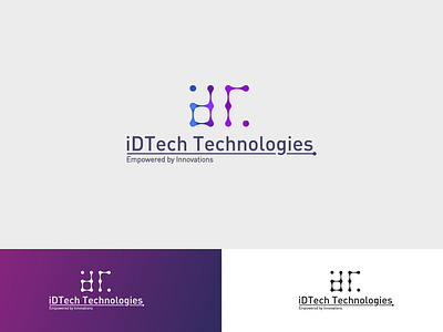 "iDTech Technologies" corporate icon logo ui vector