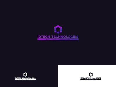 "iDTech Technologies" Logo gradient icon logo logo a day vector