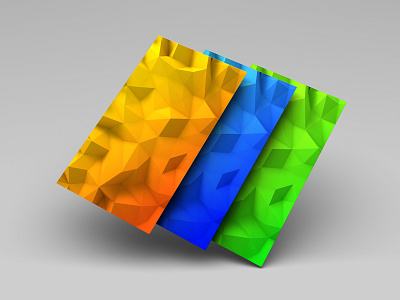 Low-Poly Backgrounds backgrounds blue devices green low poly red