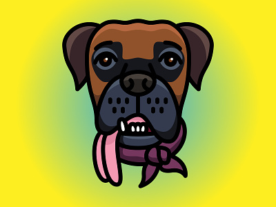 Archie animal design dog illustration logo vector