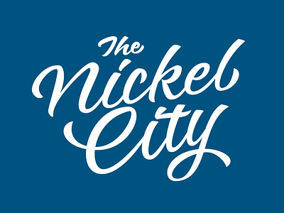 Nickel City Rebound buffalo design lettering tshirt typography