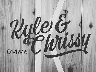 Painted Wedding Sign lettering painted signpainting wood