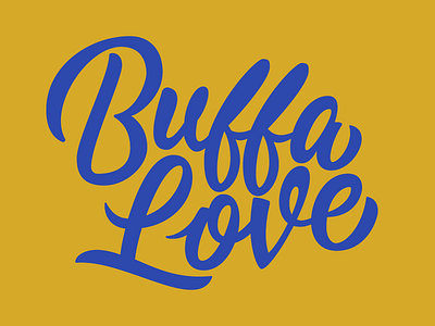 Buffalove buffalo handlettering lettering typography work in progress