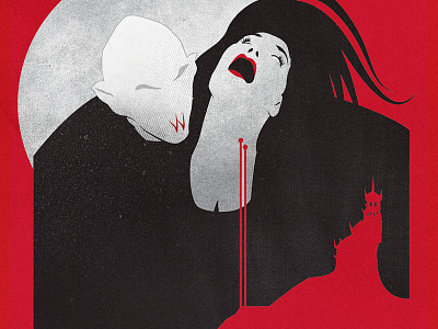 Nosferatu fairview horror illustration personal poster
