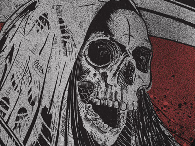 Denver Black Sky death denver black sky fest horror illustration metal music punk reaper vector