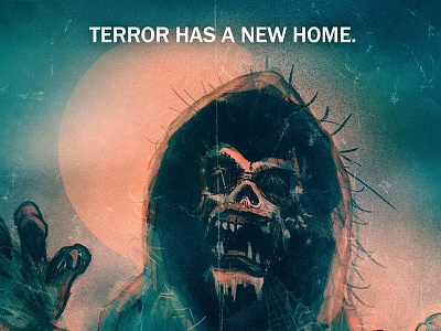 Nightmare On Loganberry Poster (2013) darkart haunt househaunt painting photoshop poster posterart