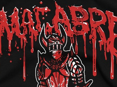Black Knight Tee for MACABRE blackknight death devil illustration macabre metal metalshirt satan tee tshirt