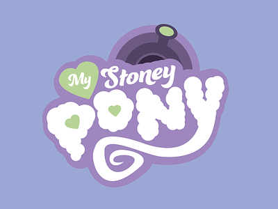 My Stoney Pony branding cannabis glassartist logo logotype mmj