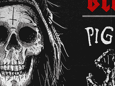 Denver Black Sky 2015 - Announce Poster festival illustration metal metalfest music poster posterar