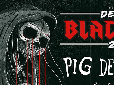 Denver Black SKy 2015 - VIP Poster festival illustration metal metalfest music poster posterar