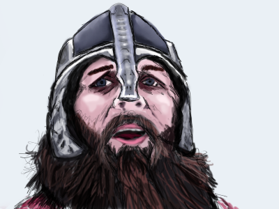 viking digital painting illustration viking workinprogress