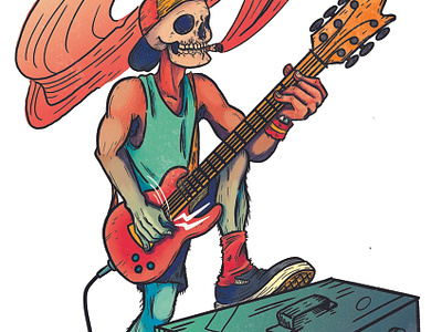 Guitarist Illustration