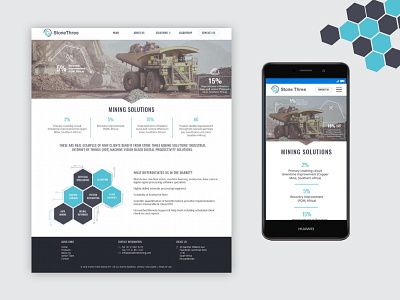 Website UI Design Mining Solutions branding design ui web webdesign website website design