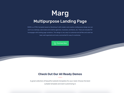 Marg – Multipurpose Landing Page Templates