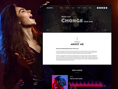 Music PSD Template album artist audio band business events modern music musical piano singer violin