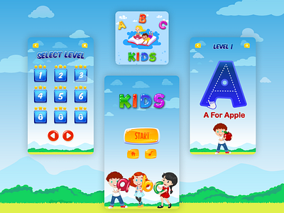 ABC Kids - learning Game App UI Kit