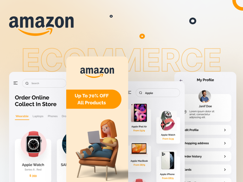 Amazon Redesign Challenge by Hardik Hirpara on Dribbble