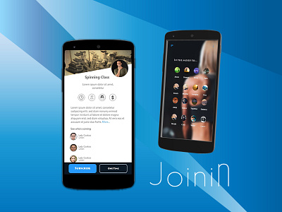 Joinin app adobe xd app design branding design ui ux ui wip workout