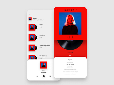 Minimalist Music Player Mobile App