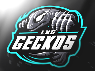 LYG Geckos - Lizard / Reptile Sports Mascot Logo Design