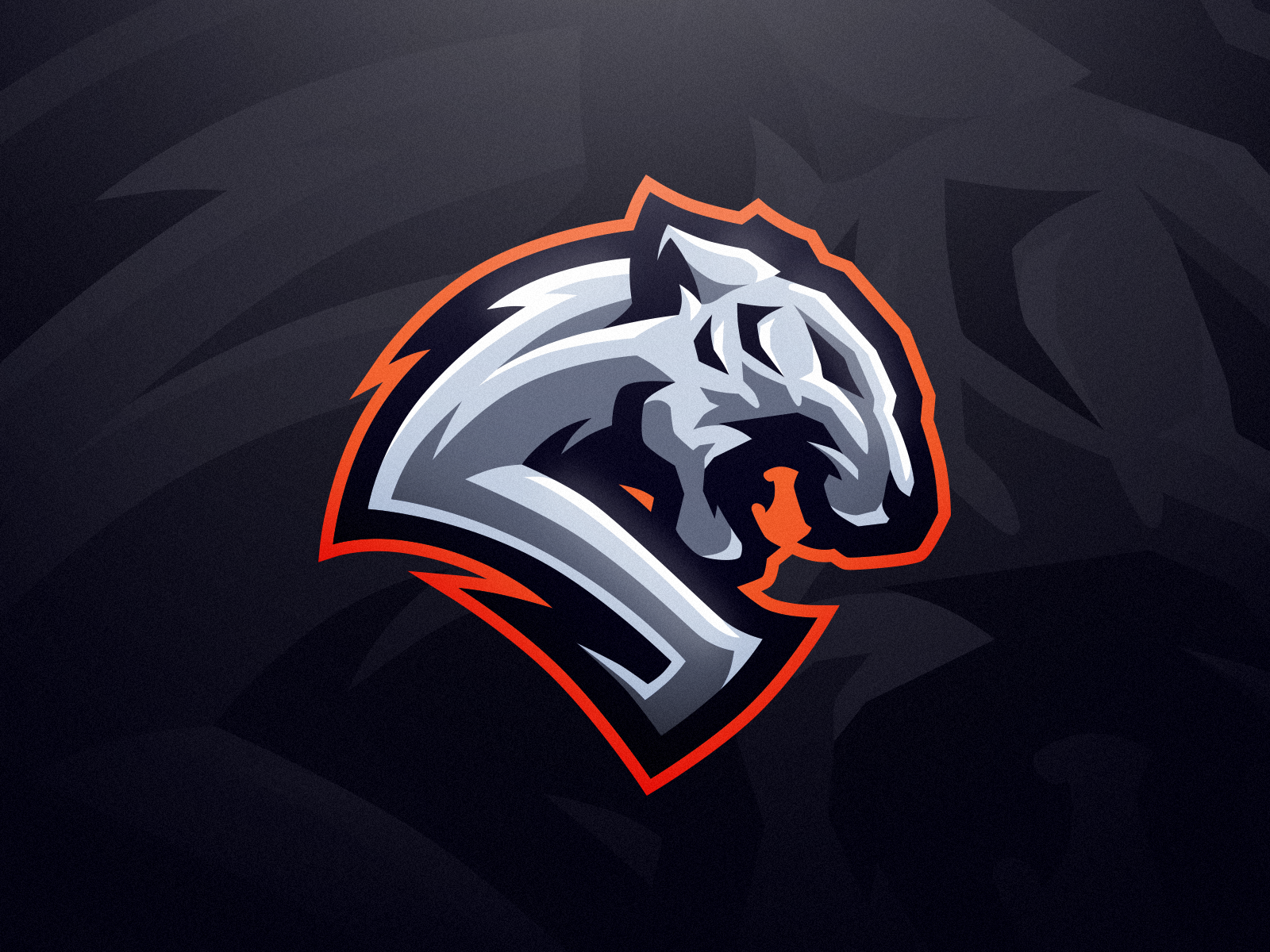 Tiger sport gaming logo design Royalty Free Vector Image