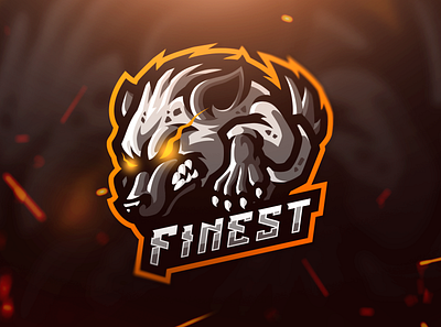 Hyena Gaming Mascot Logo Design - Finest battle royale character csgo esport esports fortnite gaming graphic design hyena logo logo design mascot mascot logo pubg