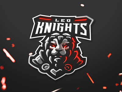 Paladin / Knight Lion Esports Mascot Logo Design - Leo Knights