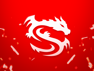 S Red Dragon Lettermark Logo Design