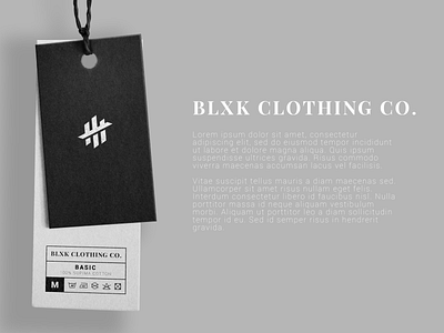 3 Line and Slash Minimalist Logo - BLXK Clothing Co.
