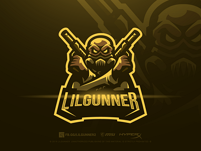 Lilgunner Gaming Mascot Logo Design