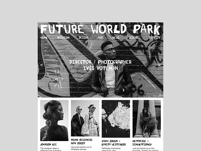 Future World Park. Identity. black branding design graphic design illustration logo typography ui ux