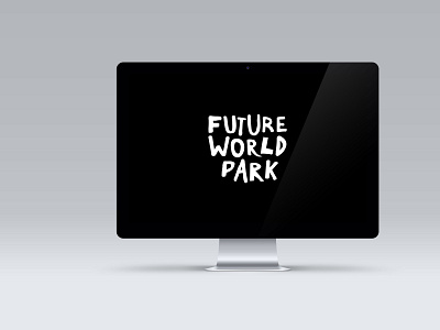 Future World Park. Identity. black branding design graphic design illustration logo typography vector